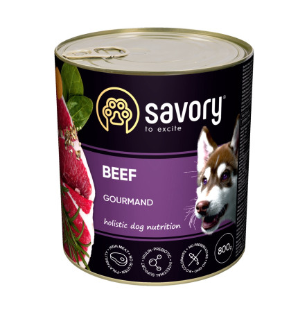 Savory Dog Adult Beef 800 г